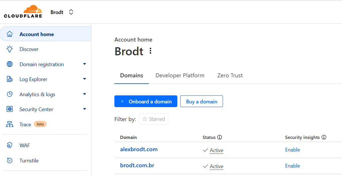 Adding or creating domain in Cloudflare