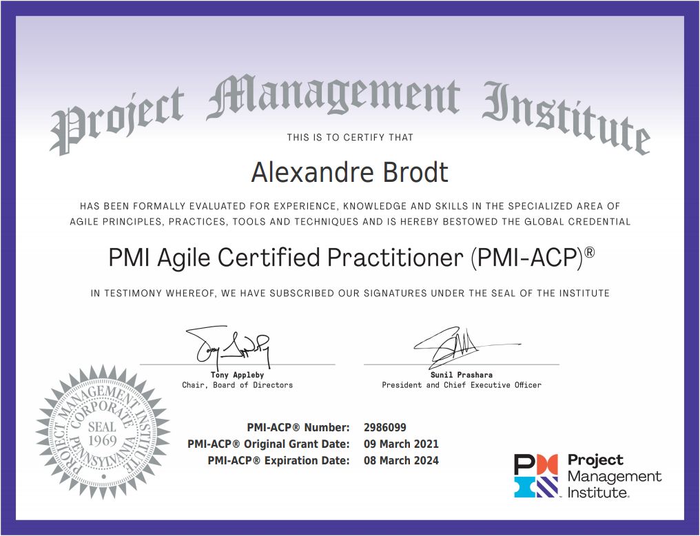 PMI-ACP Certification