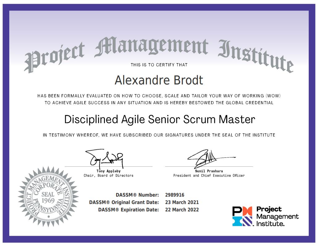DASSM Certification