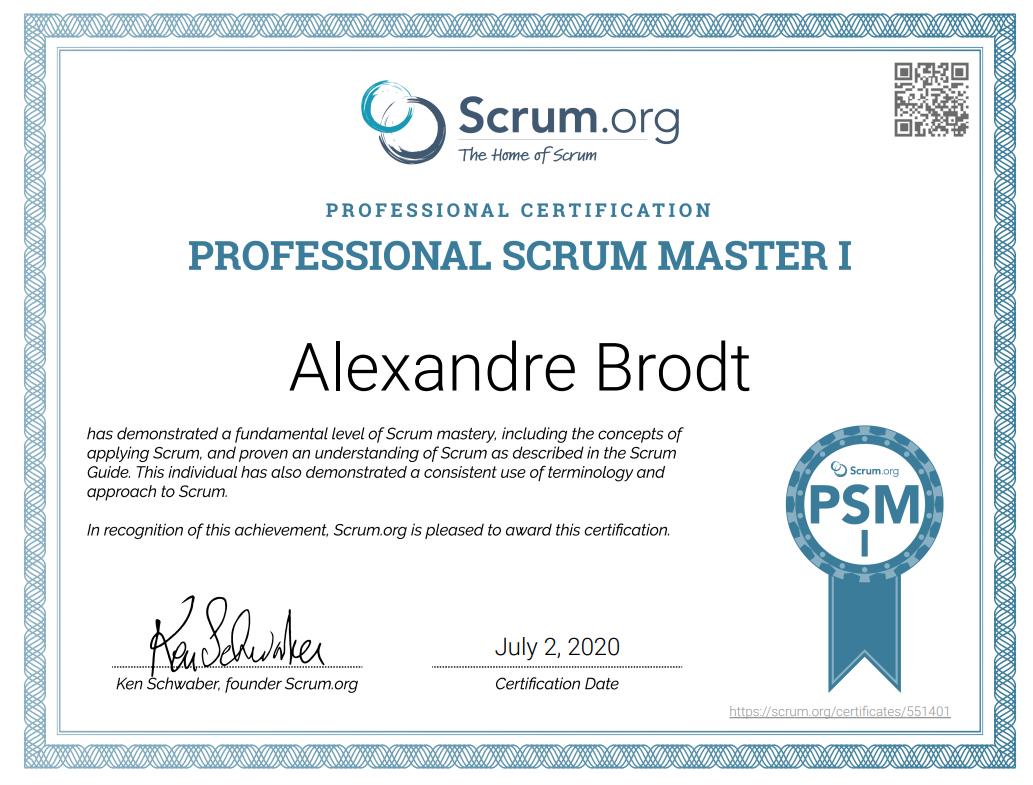 PSM-I Certification