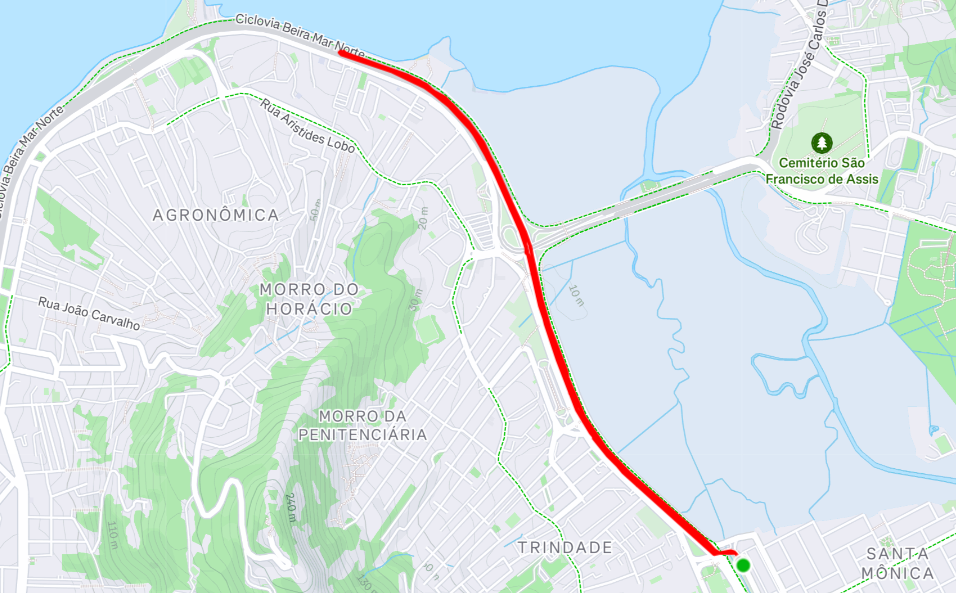 Map, T&F Run Series Villa Romana