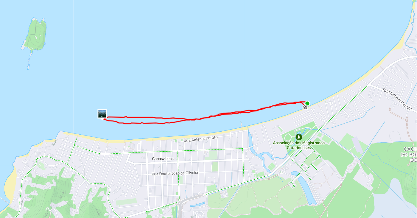 SUP map in Canasvieiras